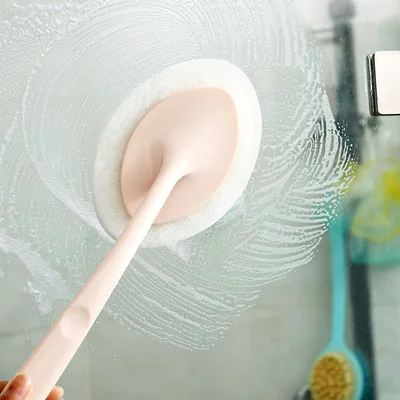 

Long Handle Cleaning Sponge Brush DIY Cleaning Sponge for Dishwashing Kitchen Toilet Bathroom Wash Cleaning Tool Supplies