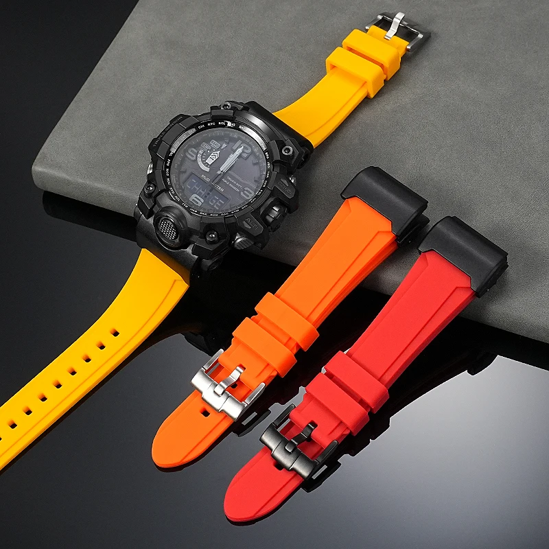 Фото Сменный ремешок для Casio G-SHOCK Mudmaster GWG-1000/GB Series | Специальный пользовательский интерфейс |   Прочный силиконовый ремешок из полимерной смолы для использования на открытом воздухе №4
