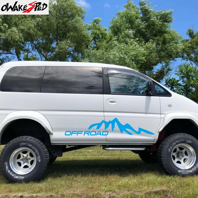 Горная графика наклейки на кузов автомобиля спортивный Стайлинг Дверь боковой