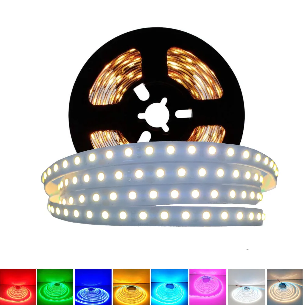 Новинка 2018, высокая CRI + ширина 80-8 мм, 5 м 2835 600 SMD, Светодиодная лента, 12 В Гибкая светодиодная/м светодиодный ная лента, белый/теплый белый