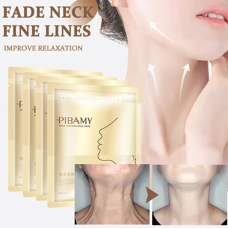 Коллагеновая маска для шеи устраняет морщины лифтинг подтяжка двойной
