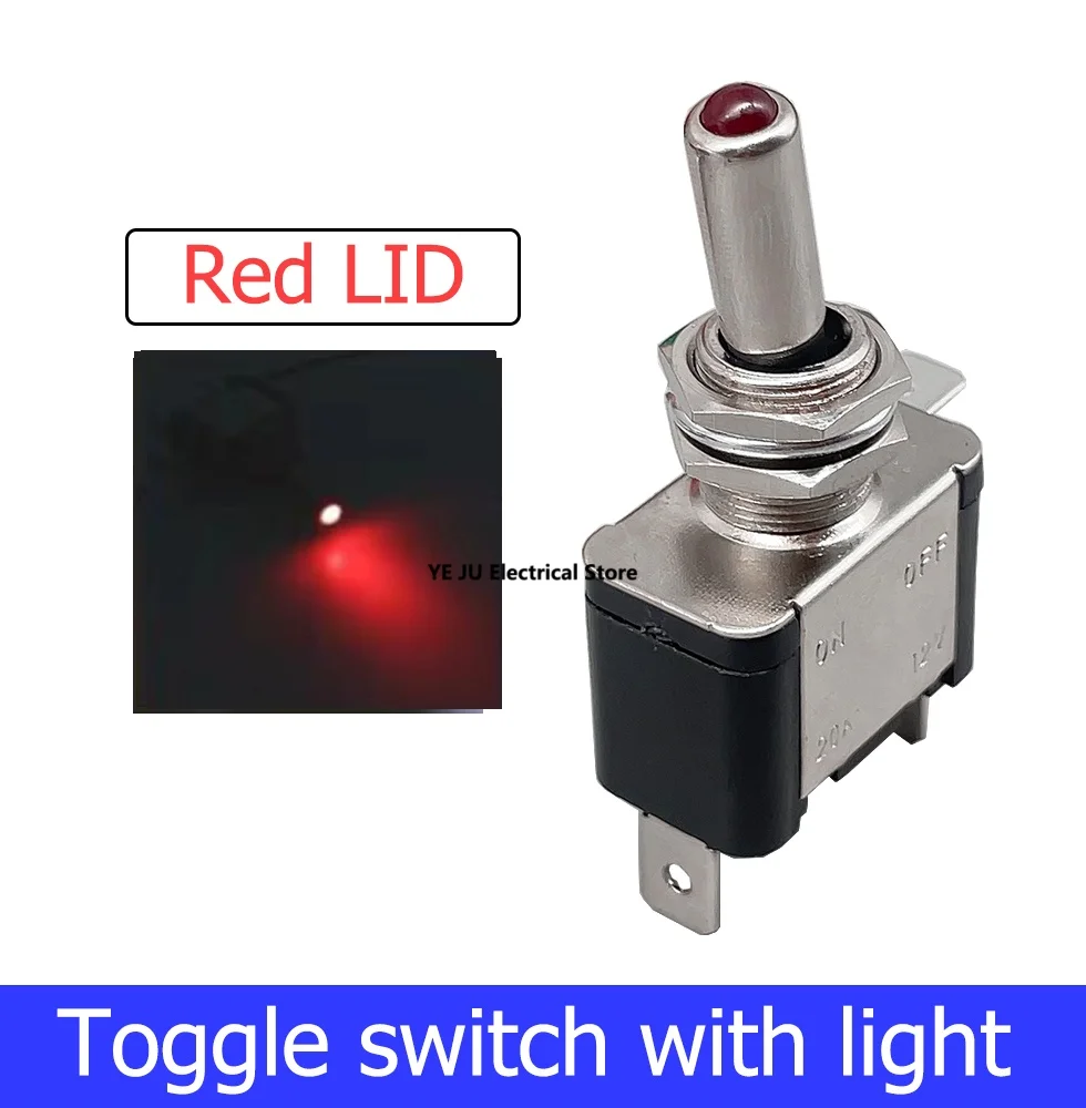 

1 шт. DC 12 В 20 А автомобильный чехол светодиодный синий зеленый красный белый желтый тумблер управления включением/выключением прочный свет