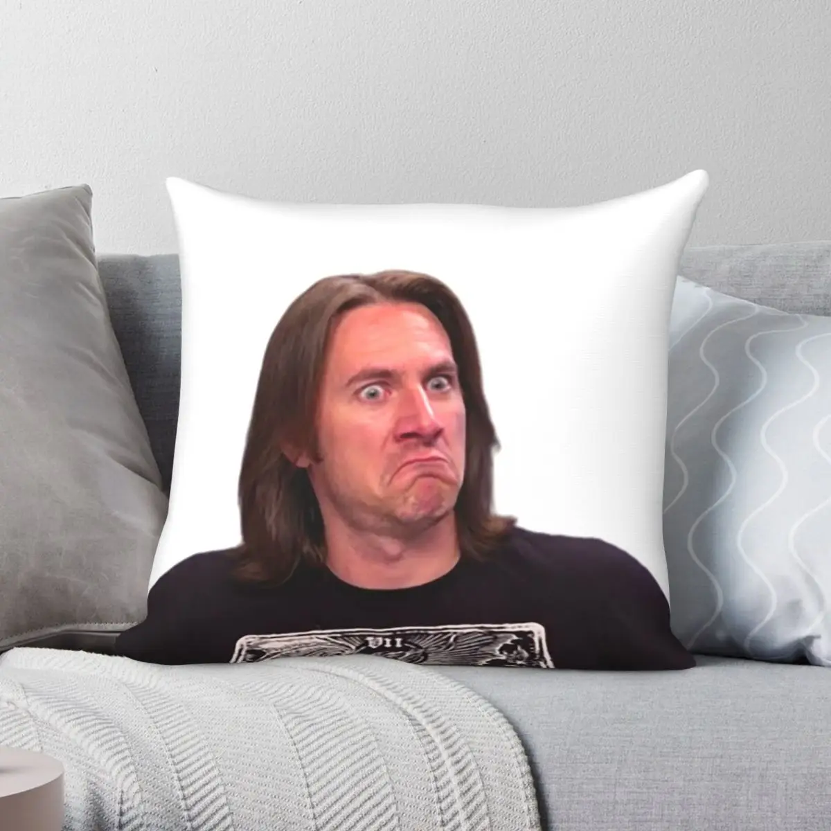 

Disgusted Matt Mercer Square Pillowcase Polyester Linen Velvet Pattern Zip Decorative Throw Pillow Case Home Cushion Case