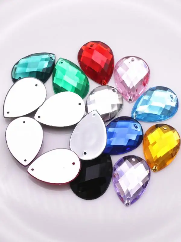 Капли воды 8*25 дрель для ручного шитья акриловые стразы с плоским дном DIY материал