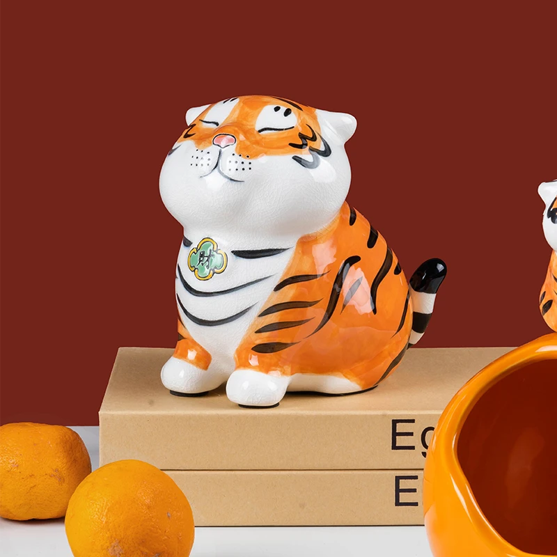 Little Tiger Decoration Home Mascot Decorations Coin Bank Savings Bank Lucky