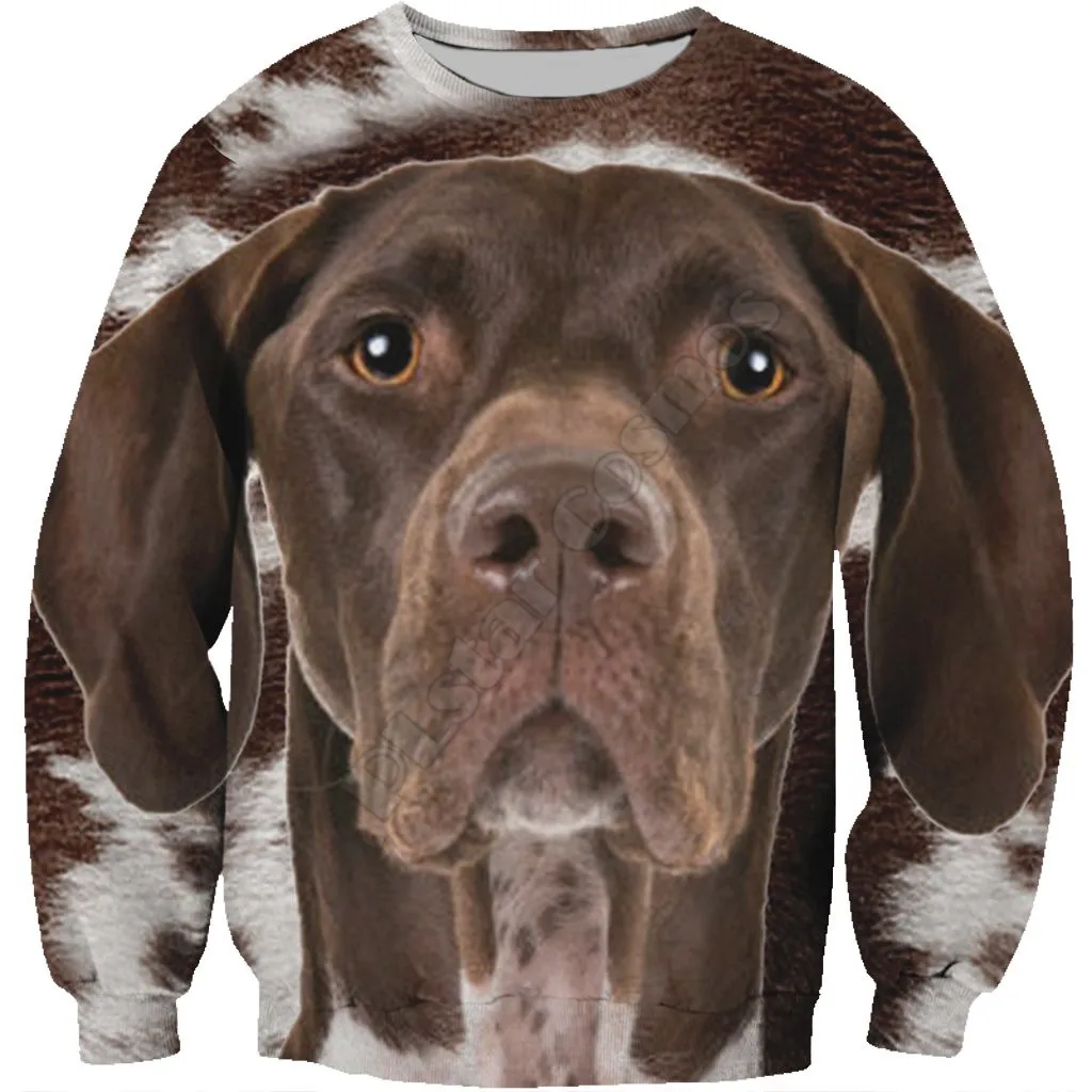 

German Shorthaired Sweatshirt 3d Printed Women For Men Sweater Sweatshirt Streetwear Funny Animal Pullover 10 Color