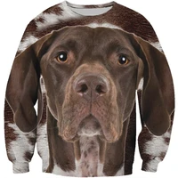 german shorthaired sweatshirt 3d printed women for men sweater sweatshirt streetwear funny animal pullover 10 color