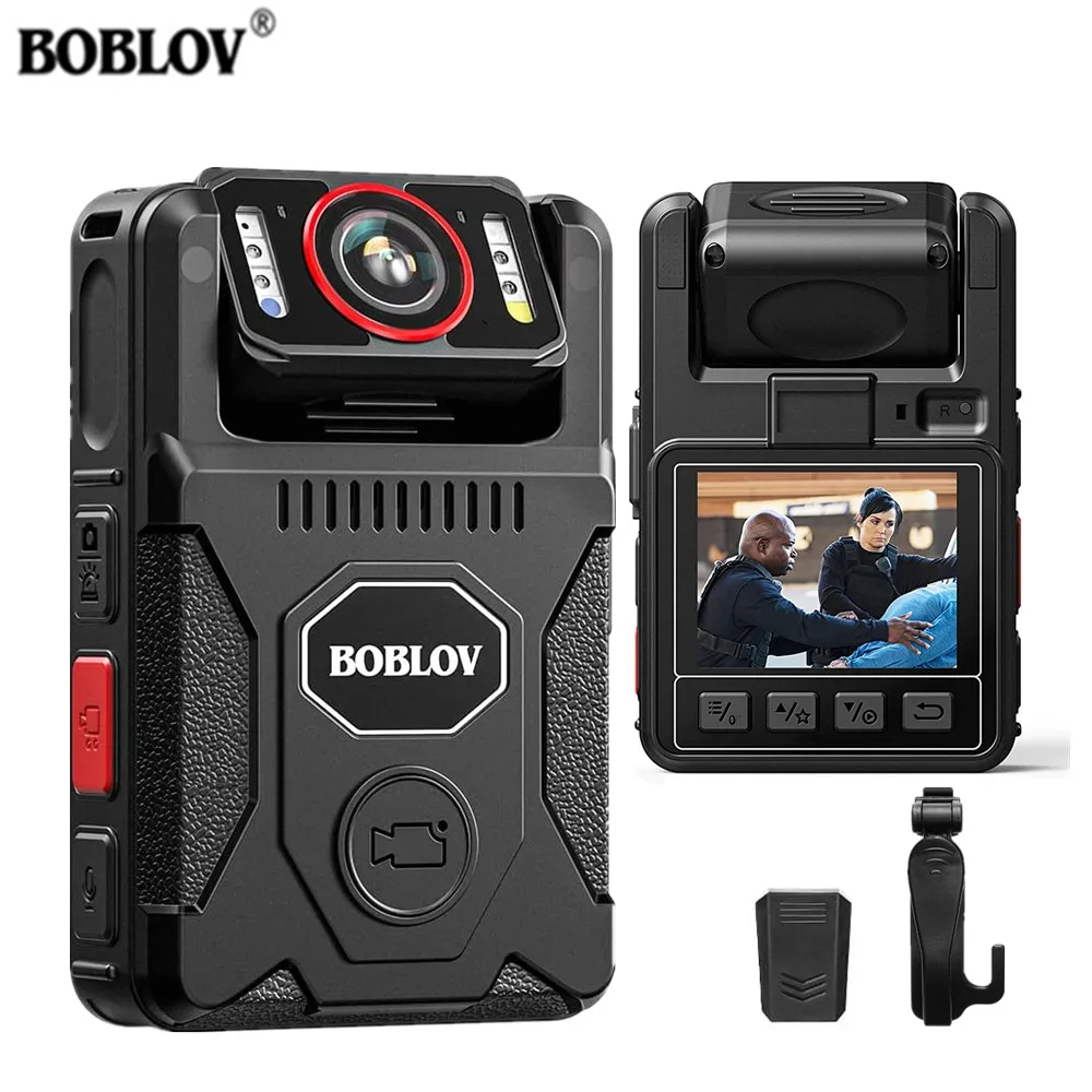 180° Rotate Camera 4000mah Battery For 15 Hours Recording Bodycam