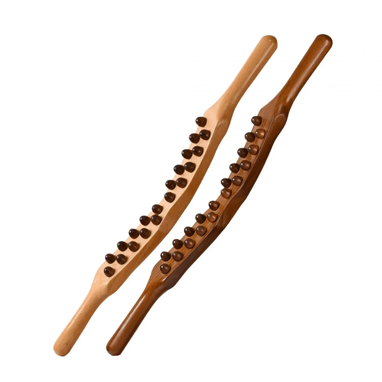 

Massage Gua Sha Tools with Acupoint Posters Chart Wood for Shoulder Body