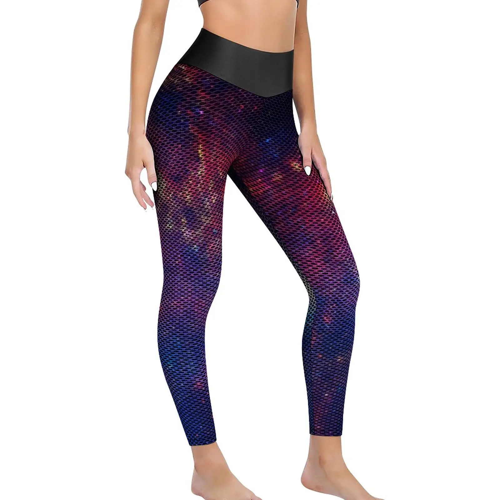 

Colorful Night Sky Yoga Pants Sexy Milky Way Galaxy Pattern Leggings High Waist Work Out Leggins Elegant Elastic Sports Tights