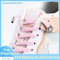 2022 new five pointed star diamond shoelaces without ties elastic laces sneakers personalized fashion flat no tie shoelaces