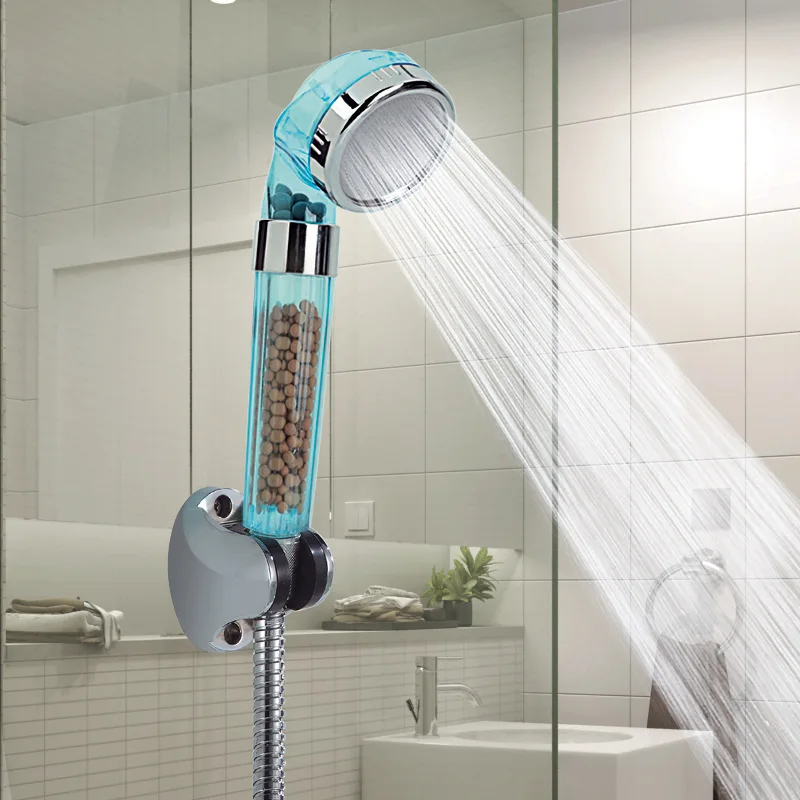 

Massage SPA Shower Anion Fliter High Pressure Shower Head Health Water Therapy Water Saving Rianfall Shower Heads