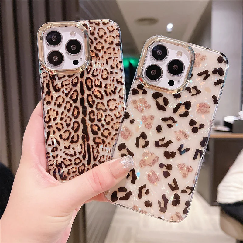 Чехол Leopard rainbow для iPhone совместим с моделями 13 Pro max 12 11 XS XR x 7 8 plus |