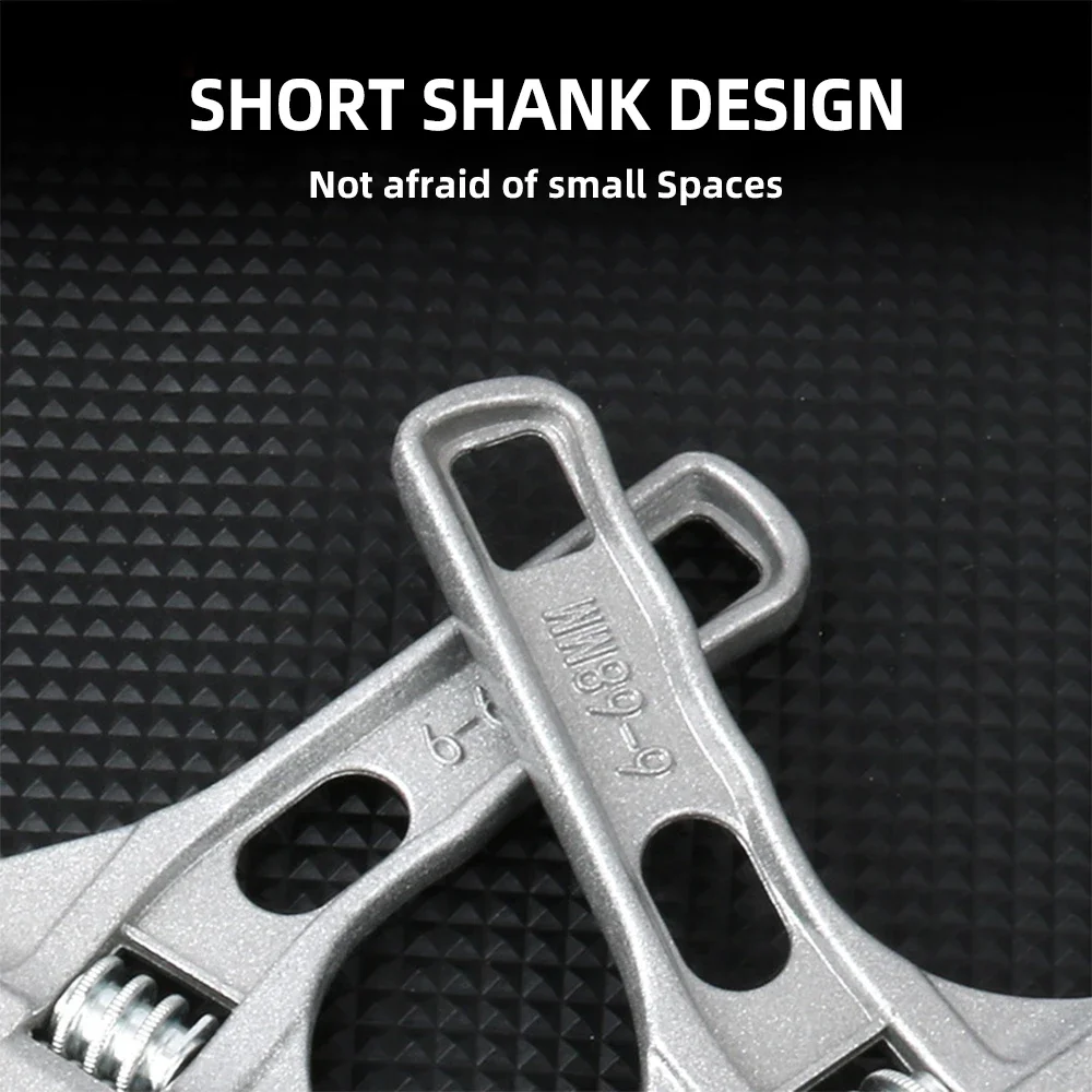 Регулируемый большой гаечный ключ профессиональный алюминиевый ручной