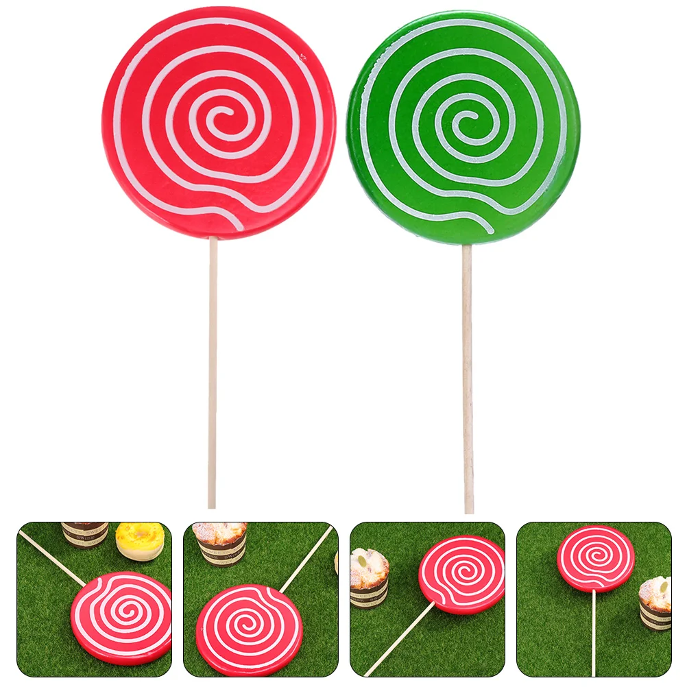 

2/3pcs Simulated Lollipop Prop Fake Lollipop Model Large Candy Ornament Wedding Festival Party Decoration