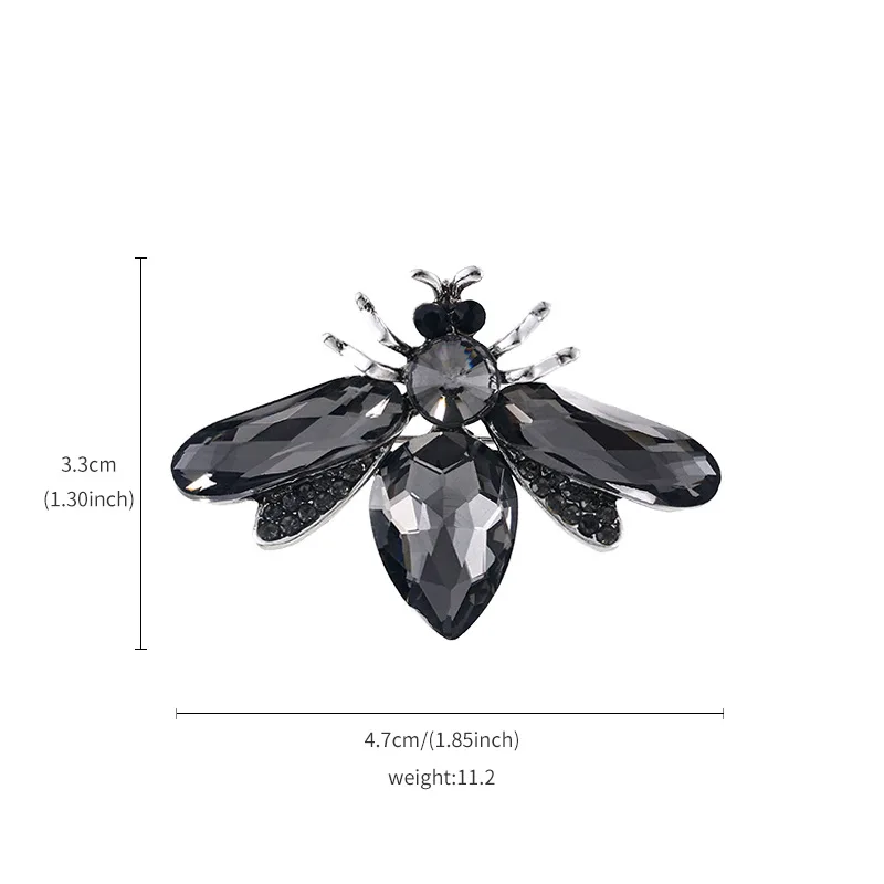 Женская модная брошь в виде пчелы со стразами роскошные изысканные ювелирные