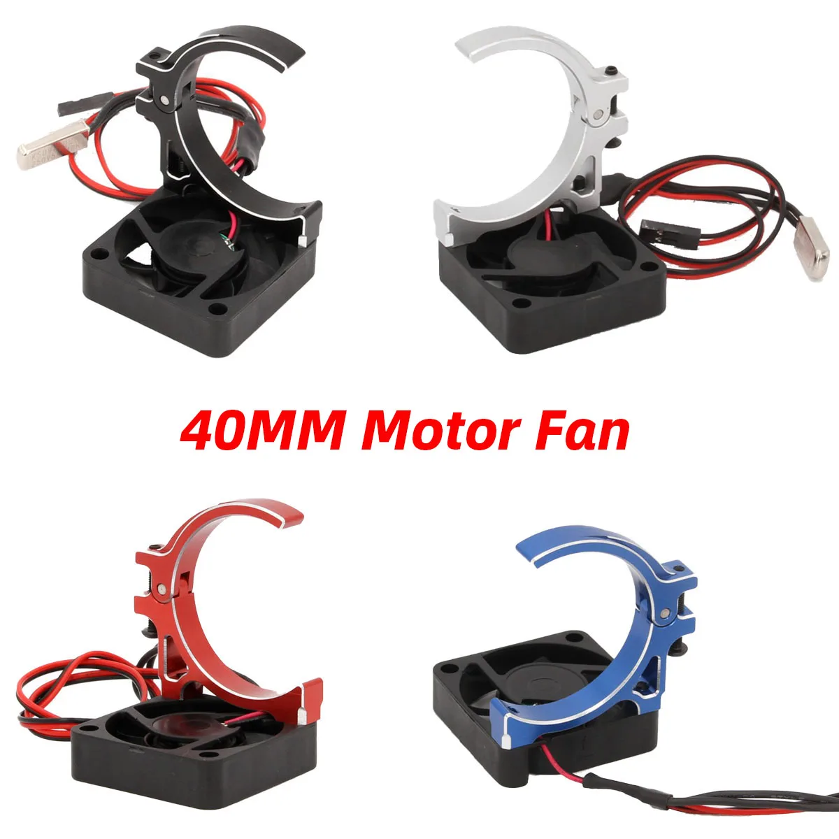 

Внешний вентилятор охлаждения 40 мм с термодатчиком, радиатор с зажимом из алюминиевого сплава CNC с держателем для двигателей 540 3650 3660