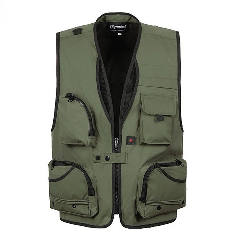

Large Size Mens Multi-pocket Fishing Waistcoat Male Summer Outdoor Photography Hunting Camping Climbing Breathable Sports Vest