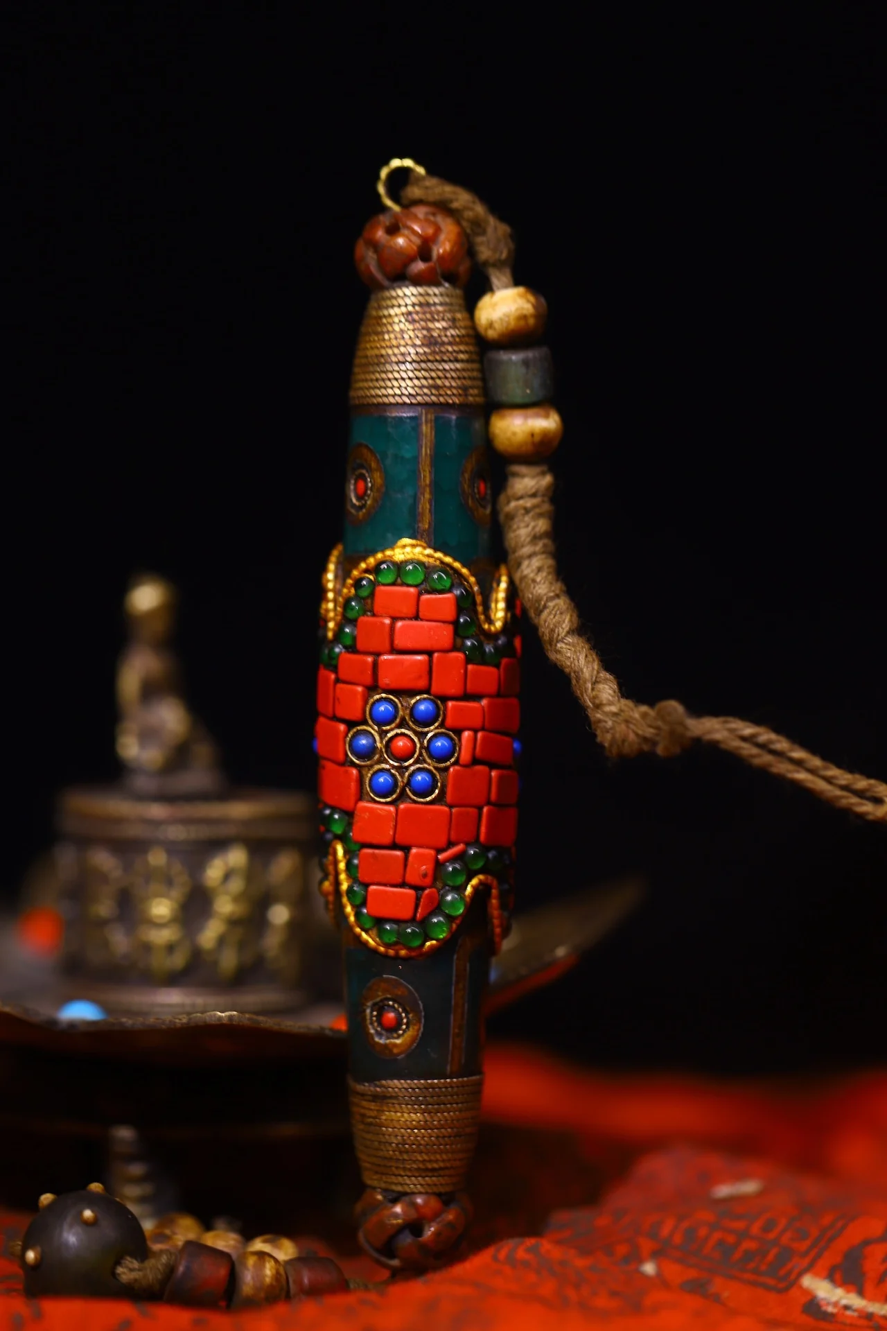 5 &quotКоллекция тибетского храма старый натуральный агат мозаика драгоценный