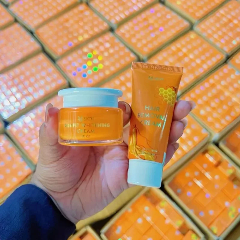 Combo Kem Thâm Nelea Kh Leit Membali Sâm Chanh Mır + Wax L deenndar Phembali MQ Skin White Remove Odor KEM THAM KHU MUI SAM CHANH MAT