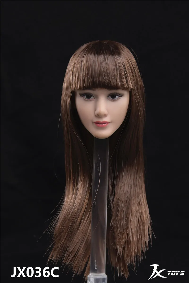 JXTOYS-036 1/6 женщина-солдат азиатская милая девушка голова Phyl резьба модель игрушки