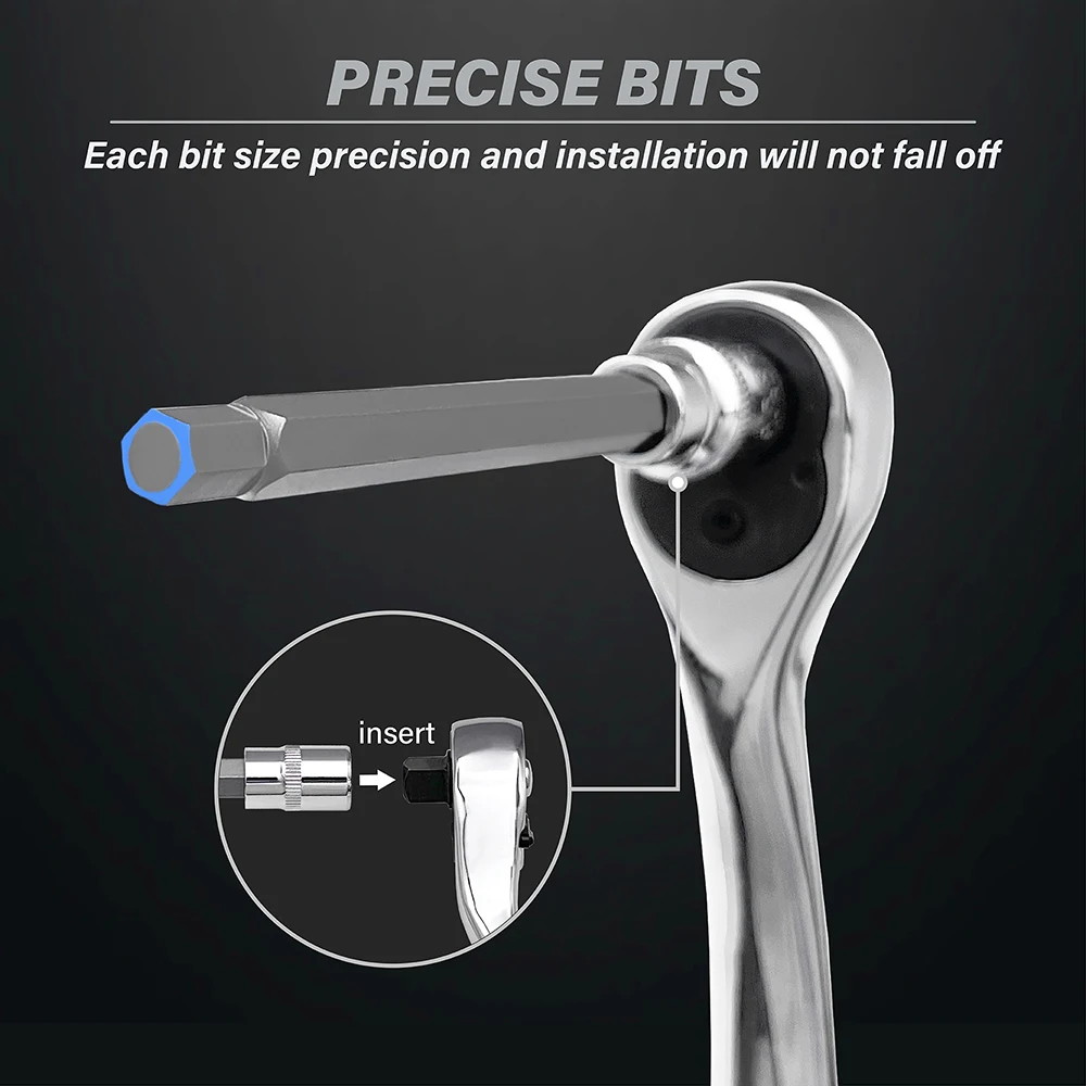Сверхдлинная Шестигранная розетка в комплекте 7 элементов Фотогалерея и