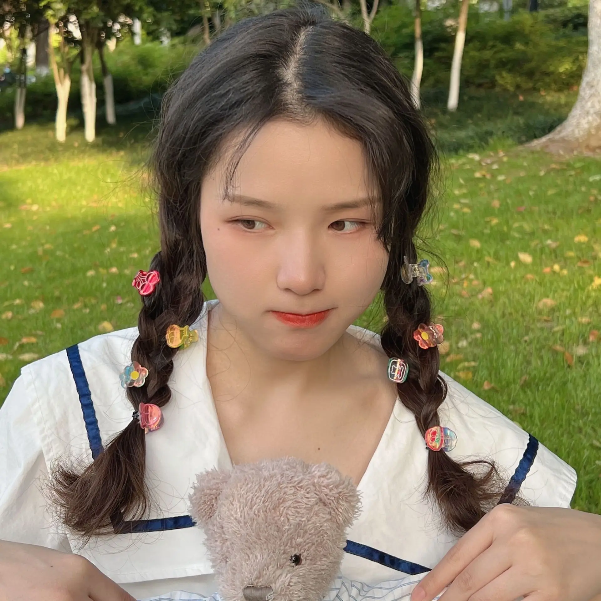 Маленькие модные стильные заколки для волос с фруктовым рисунком женский