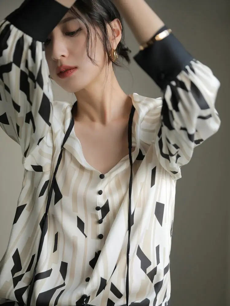 Рубашка с v-образным вырезом повседневная модная рубашка на пуговицах лацканами