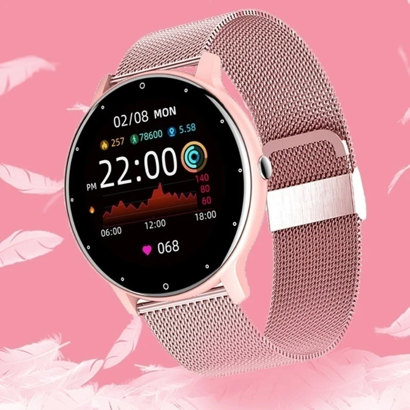 

New Smart Watch Women Fitness Tracking Heart Rate Blood Pressure Full Touch Screen Waterproof Watch Sport Ladies Smartwatch Sale