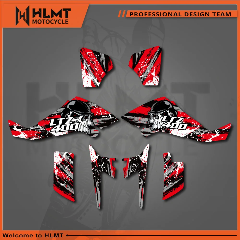 Комплект графических наклеек для мотоцикла DECO Dekor HLMT Suzuki LTZ 400 2003 2004 2005 2006 2007 2008
