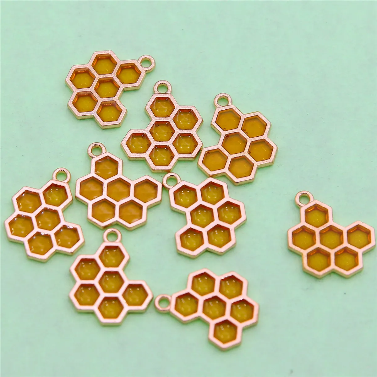 10 шт. 21*17 мм сотовая эмалевая подвеска с Сотами сделай сам серьги ожерелье брелок