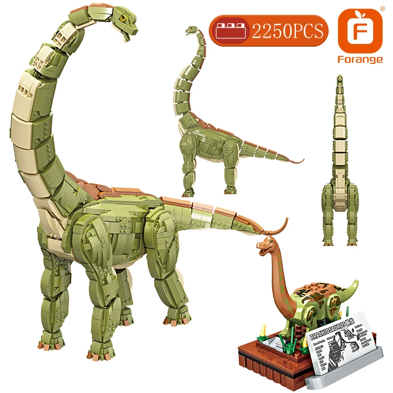 Высокотехнологичные строительные блоки серии животных Forange динозавр