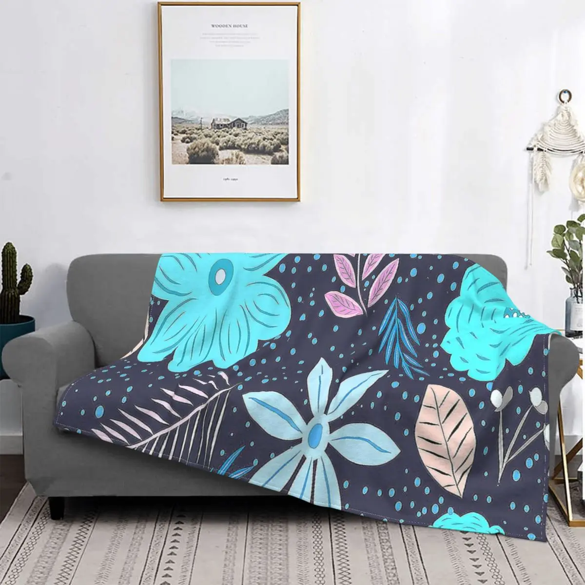 

Manta a cuadros para cama, colcha de verano con diseño de hojas y hojas de colores, cobertor de cama de muselina, manta doble a