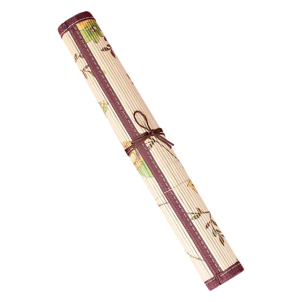 

Brush Storage Bag Wrap Supplies Stationery Holder Bags Organizer Bamboo Pouch