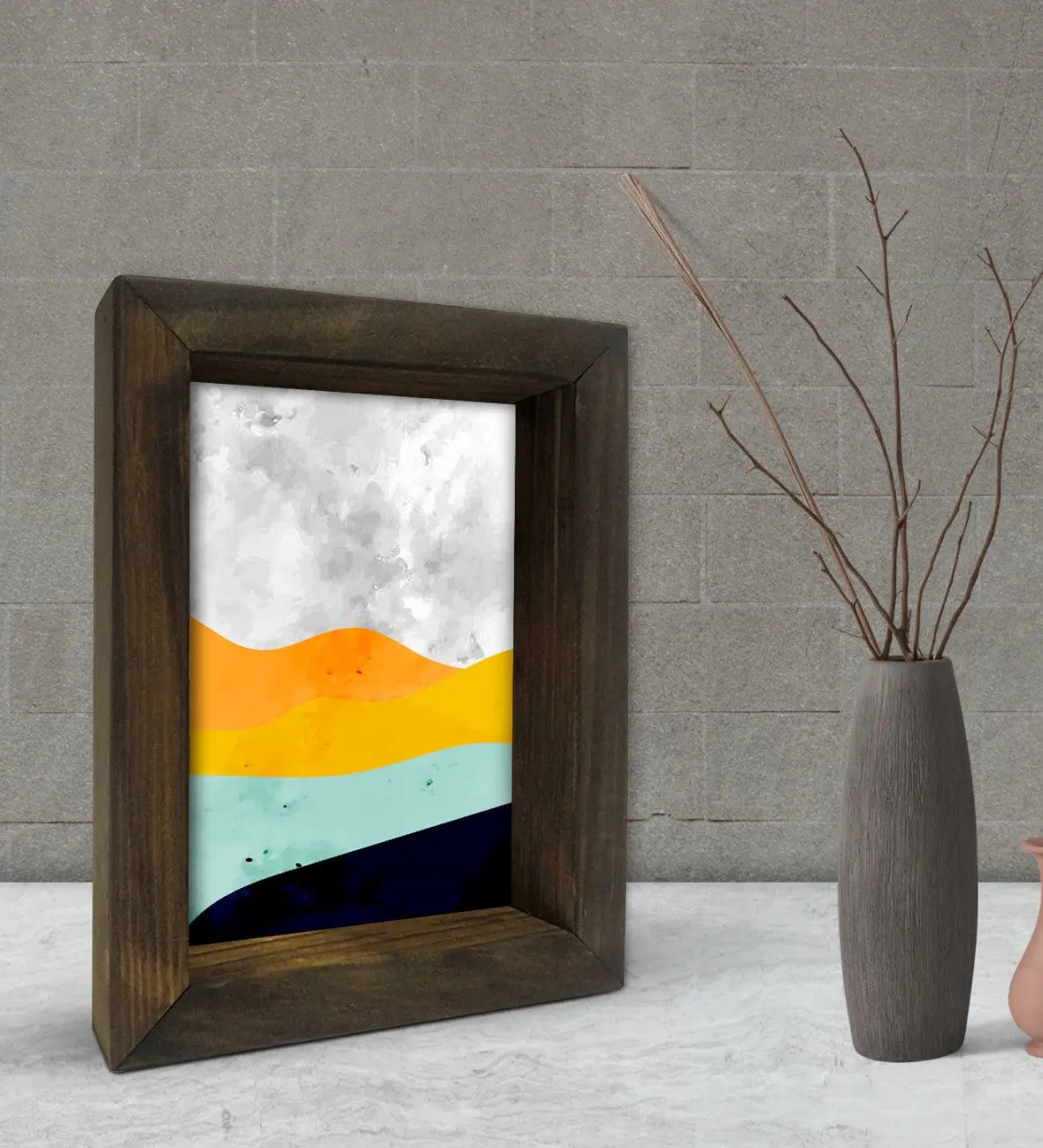 

BK Подарочная декоративная рама из натурального массива дерева 15x20 см-41