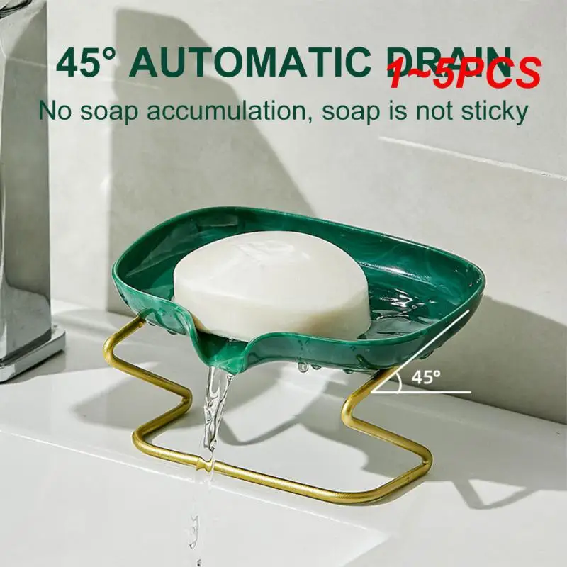 

Creative Drainage Soap Box Soap Dish Light Luxury Non-perforated Soap Drain Box For Bathroom Soap Container 2023 Newest