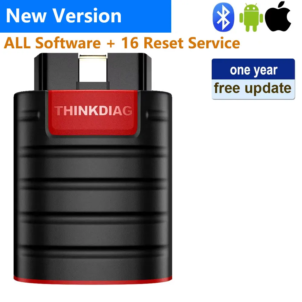 

THINKCAR Thinkdiag Все системы OBD2 диагностический инструмент старая версия 16, услуги сброса, кодирование ЭБУ, двунаправленный pk golo easydiag AP200