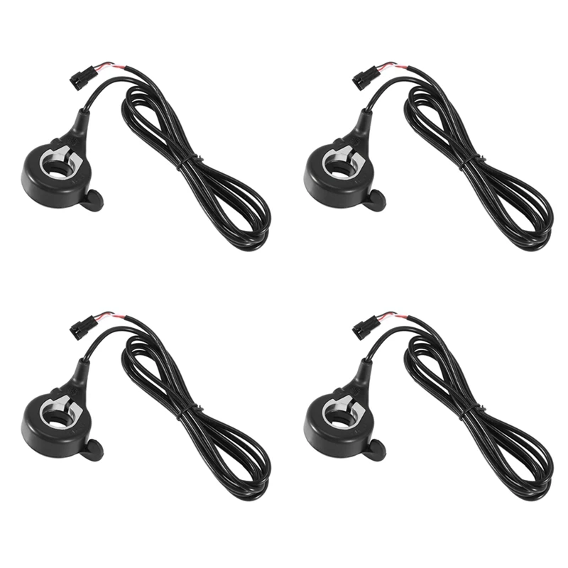 

4X Ebike Electric Bicycle Thumb Throttle, FT-21X Finger Throttle Accelerator, Speed Control, 12-72V Universal