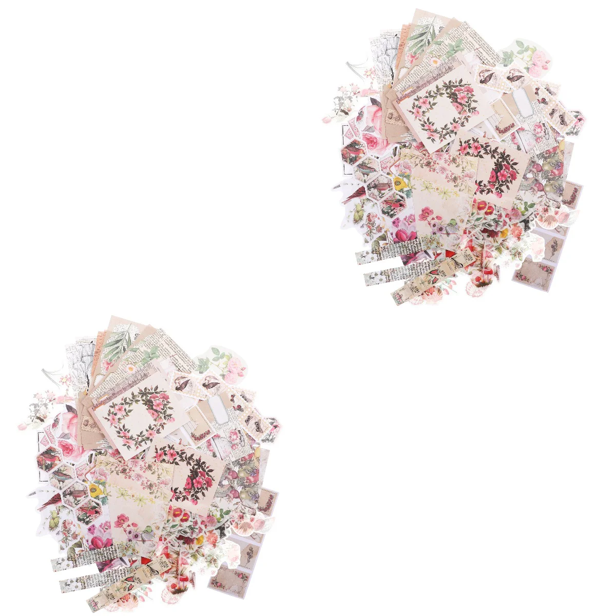 

2 набора самодельных поделок, фоновые материалы, самодельные бумаги для учетных записей, самоклеящиеся наклейки