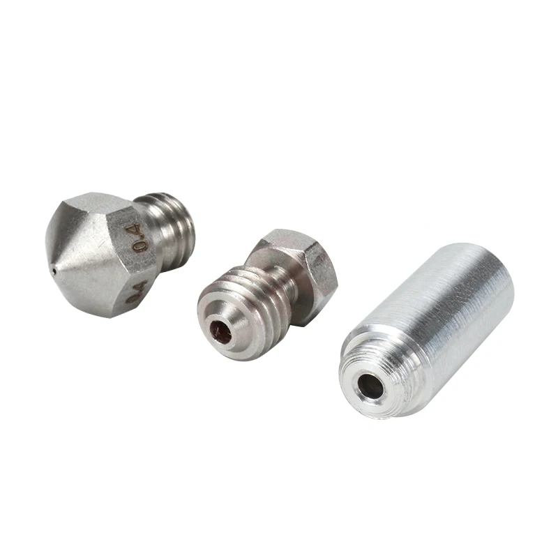

1 Set MK10 Nozzle All Metal Hotend Conversion Kit 3D Printer Throat Nozzles Kit For 3D Printer Parts Aluminium Alloy
