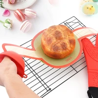 bread baking mat silicone dough transfer tool long handle silicon mesh kneading pad kitchen special accessories steamer liner