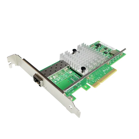 Сетевая карта XikeStor PCIE×8 Single SPF+ 10G Ethernet с чипом Intel X520-DA1 для ПК/NAS/Server