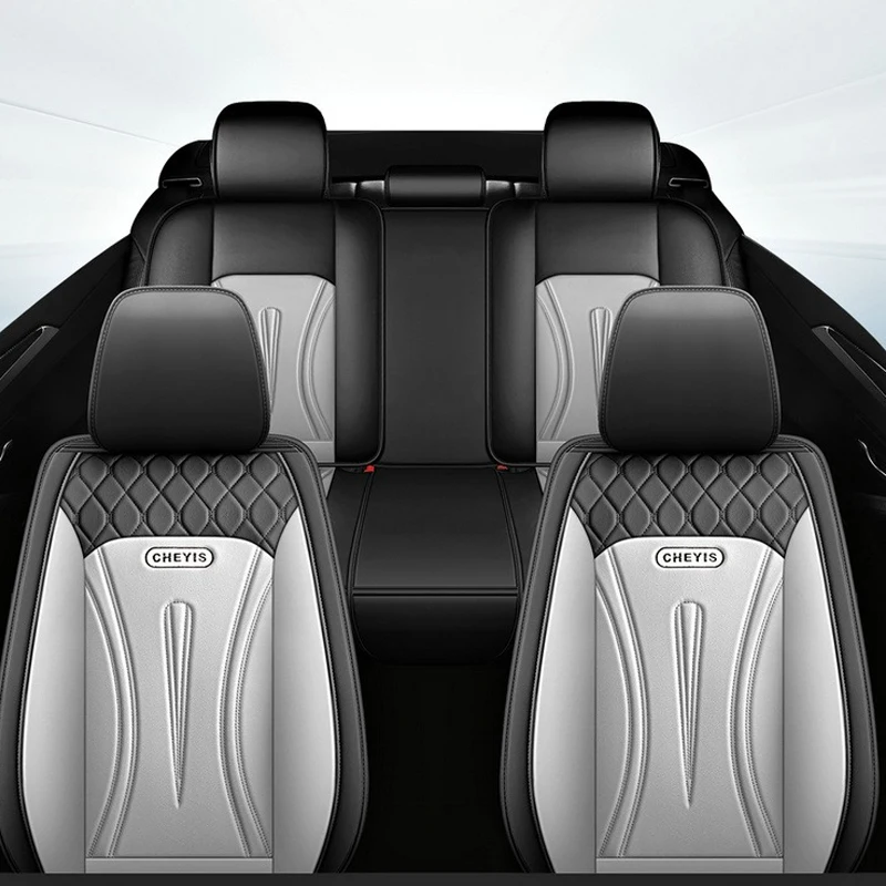 Универсальный 5-местный автомобильный кожаный чехол на сиденье для BMW F10 E60 5 серии