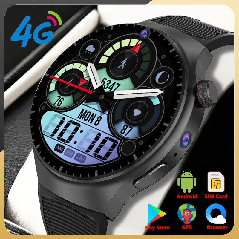 Смарт-часы 4G Net SIM-карта 1 62 дюйма Google Play