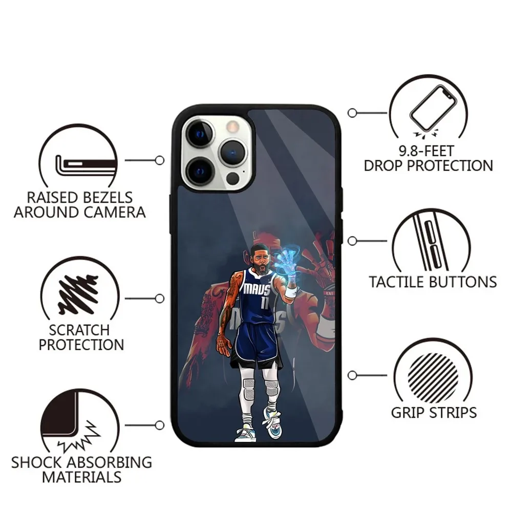 K-Kyrie L-Irving Баскетбольный чехол для телефона iPhone Легкий пылезащитный с защитой от