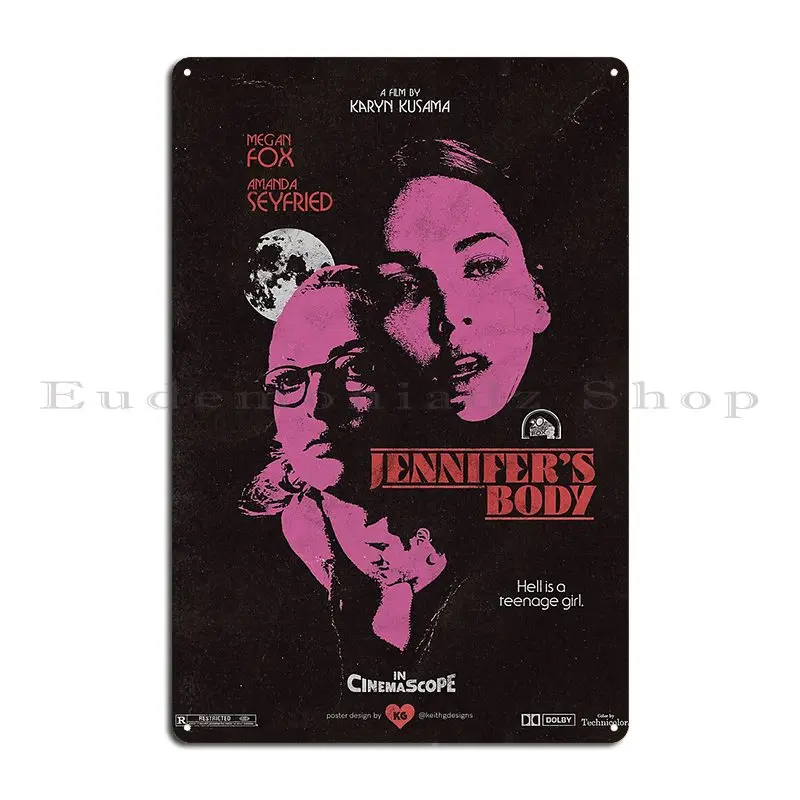 Дженнифер S Body Меган Фокс металлическая табличка плакат создать железный
