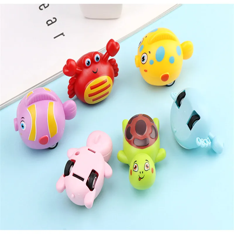 

3PCS/SET Crab Turtle Cute Cartoon Marine Animal Return Car Kids Birthday Party Favor Giveaways Kindergarten Gift Toy