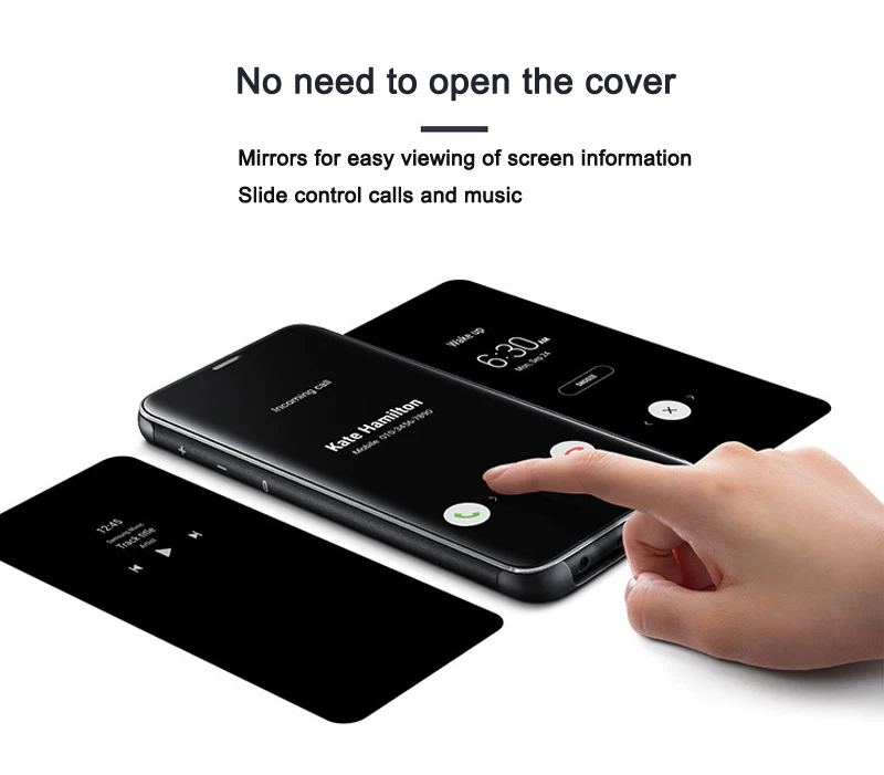 Kup Etui Na Telefon Smart Mirror Do Samsung Galaxy S9 S9 Plus Oryginalna, Wszechstronna, Odporna Na Upadek, Inteligentna Osłona Z Klapką