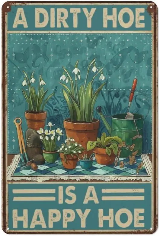 Садовые знаки на улице грязная мотыга - счастливая Подарки для женщин Аксессуары