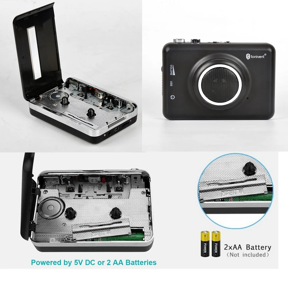 Модернизированный кассетный плеер с внешним динамиком кассета в MP3